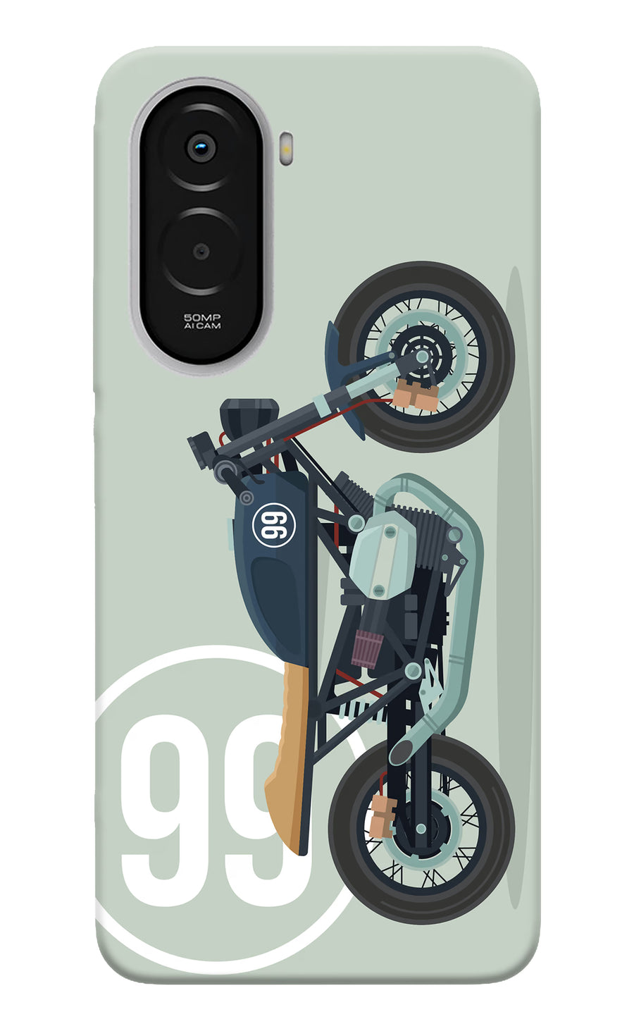 Classic Cafe Racer 99 Poco M7 Plus 5G Back Cover, Hard case