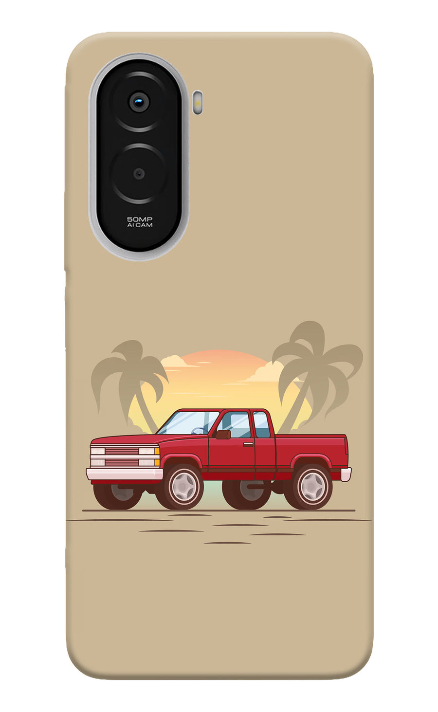 Desert Classic Drive Poco M7 Plus 5G Back Cover, Hard case