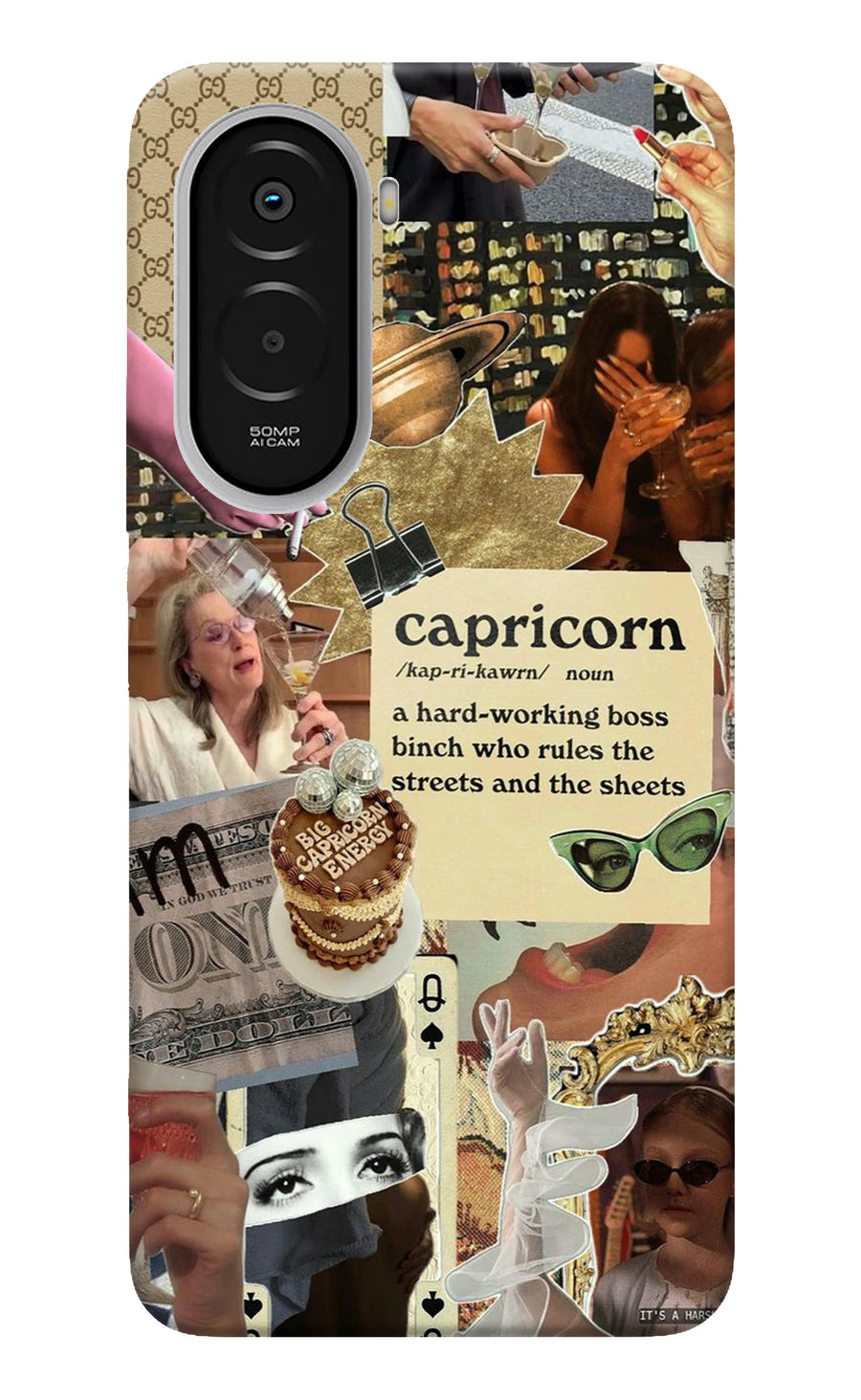 Capricorn Zodiac Poco M7 Plus 5G Back Cover, Hard case
