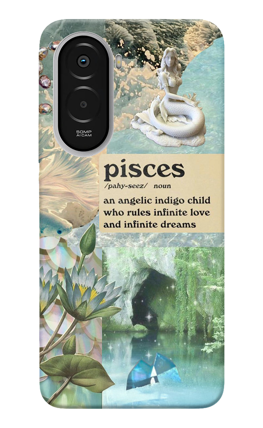 Pisces Zodiac Poco M7 Plus 5G Back Cover, Hard case