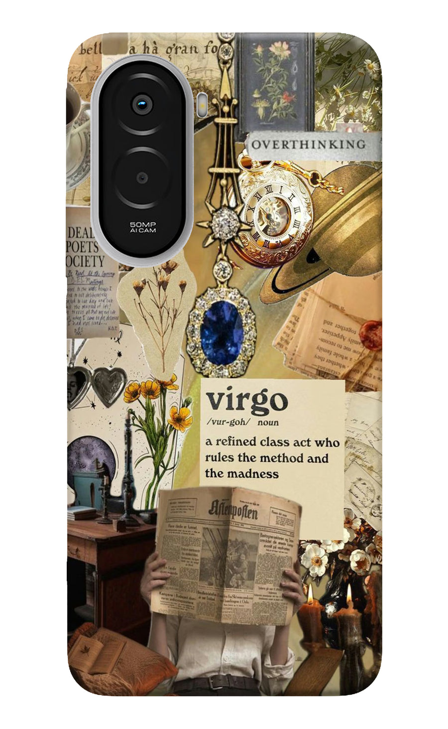 Virgo Zodiac Poco M7 Plus 5G Back Cover, Hard case