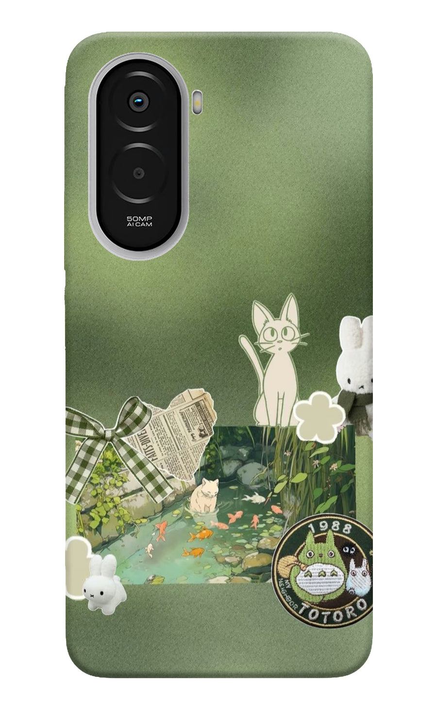 Aesthetic anime Poco M7 Plus 5G Back Cover, Hard case