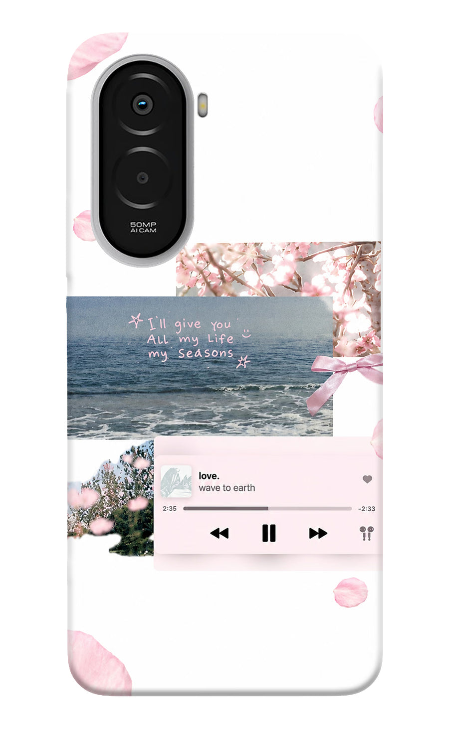 Wave to earth Poco M7 Plus 5G Back Cover, Hard case