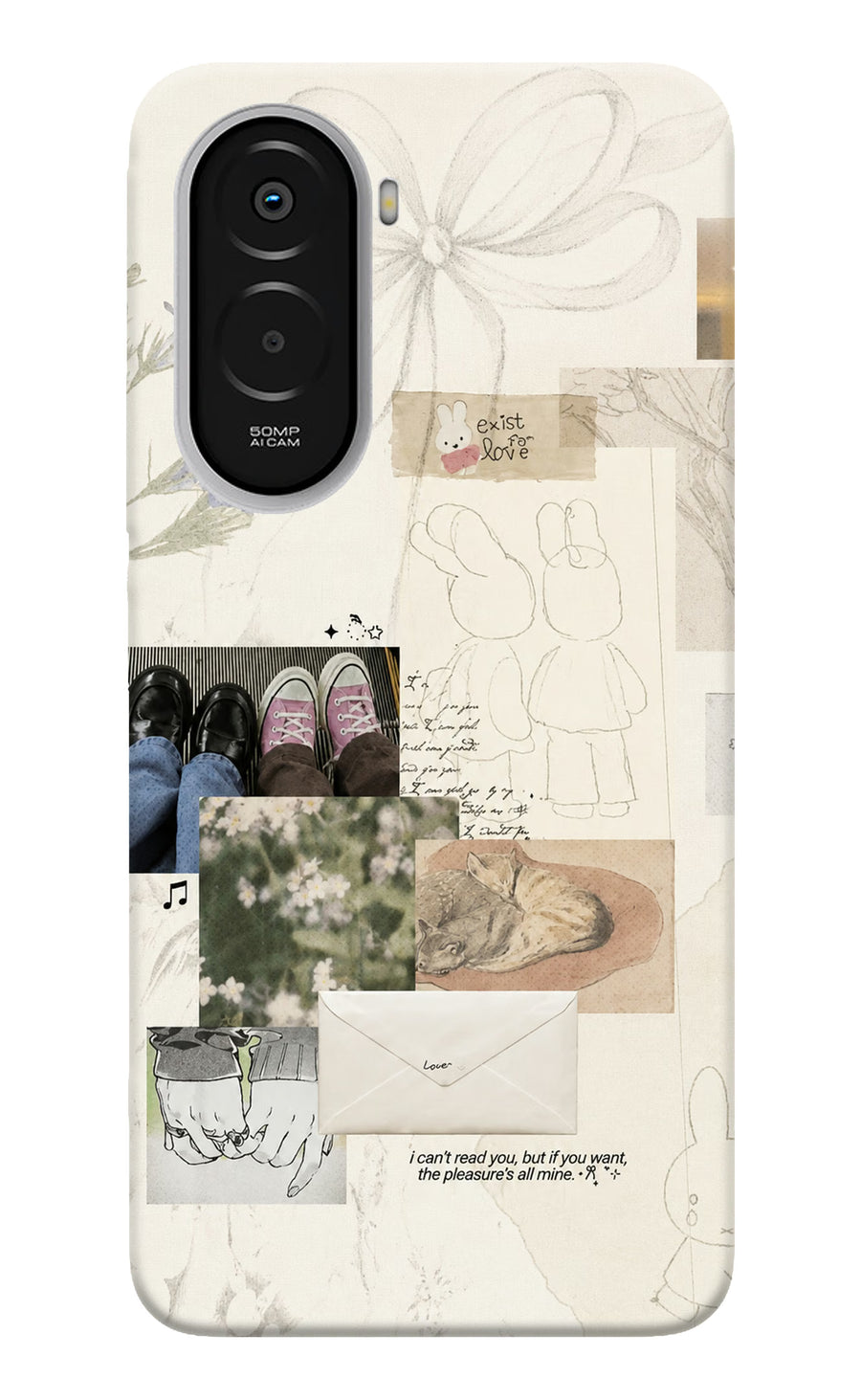 Soft Aesthetic Poco M7 Plus 5G Back Cover, Hard case