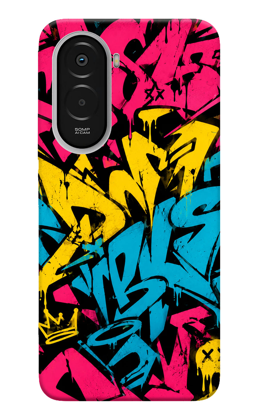 Graffiti Vibe Poco M7 Plus 5G Back Cover, Hard case