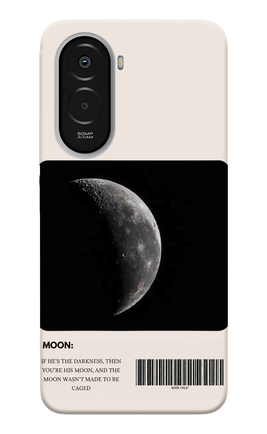 Moon Phase Poco M7 Plus 5G Back Cover, Hard case