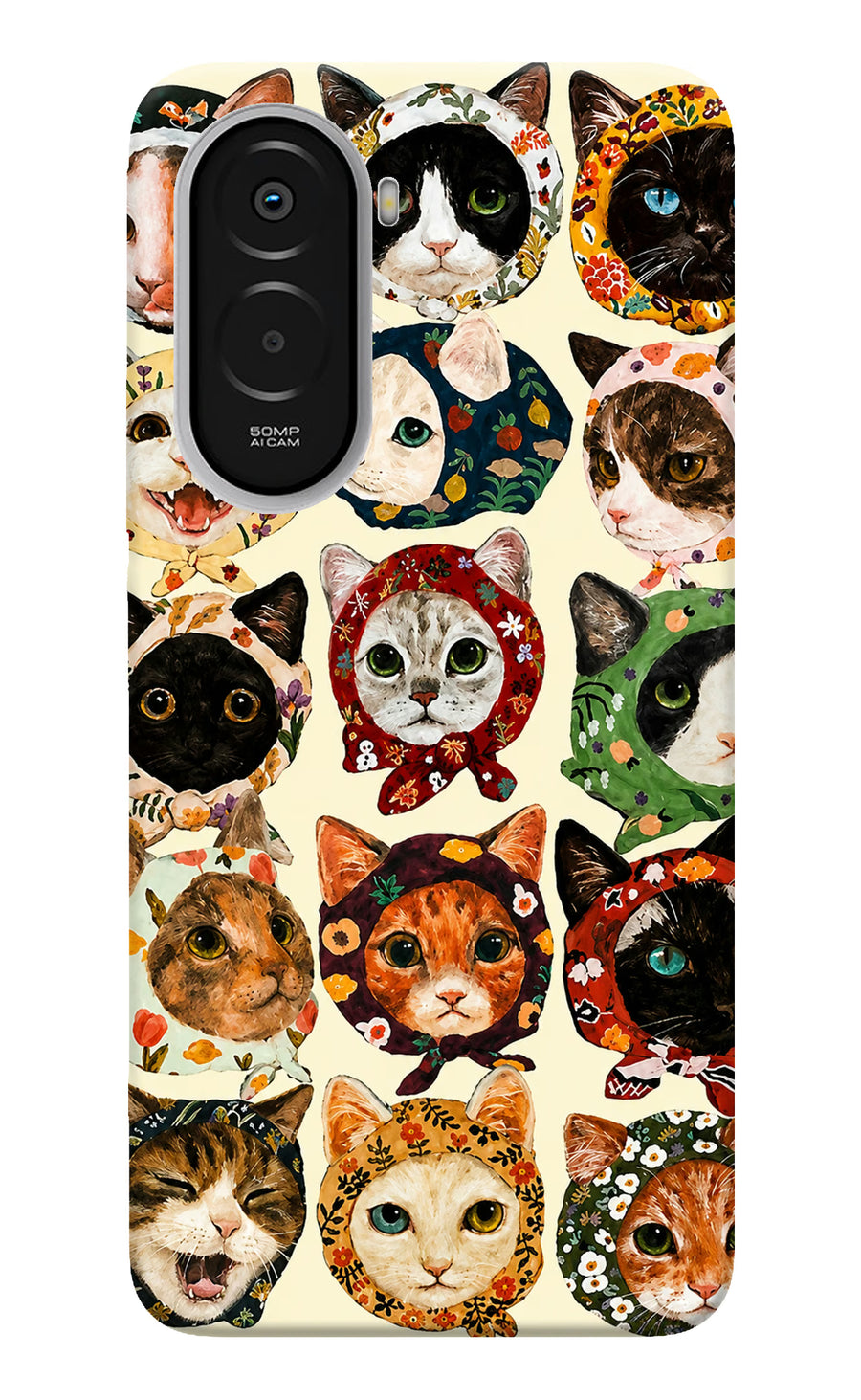 Cool Cat Poco M7 Plus 5G Back Cover, Hard case