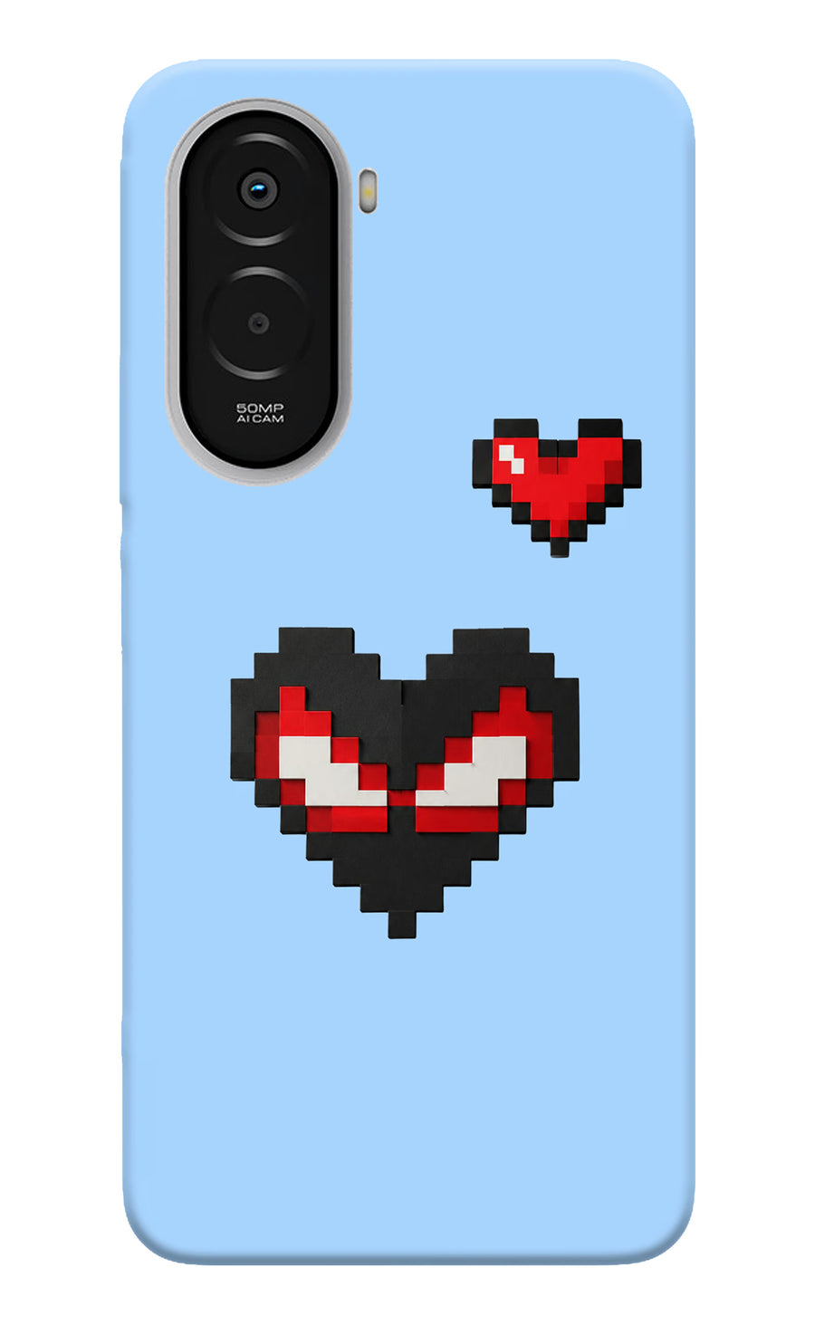 Peter Heart Poco M7 Plus 5G Back Cover, Hard case