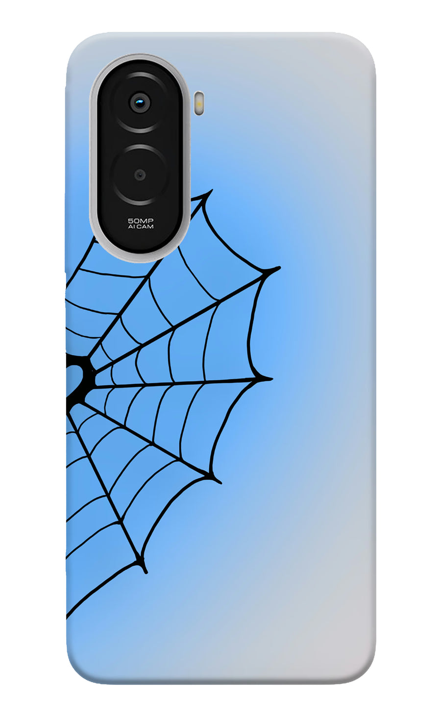 Blue Web Poco M7 Plus 5G Back Cover, Hard case
