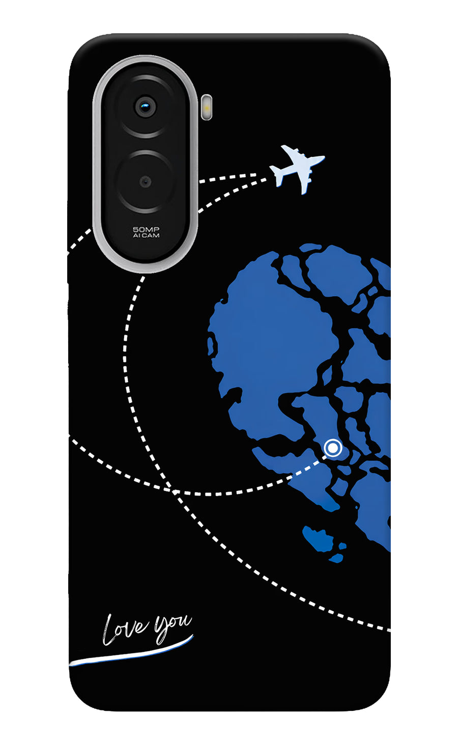 Love Orbit Poco M7 Plus 5G Back Cover, Hard case