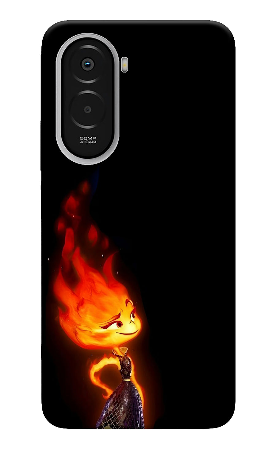 Ember Flame Poco M7 Plus 5G Back Cover, Hard case