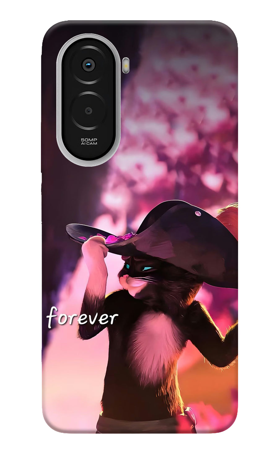 Forever Cat Poco M7 Plus 5G Back Cover, Hard case