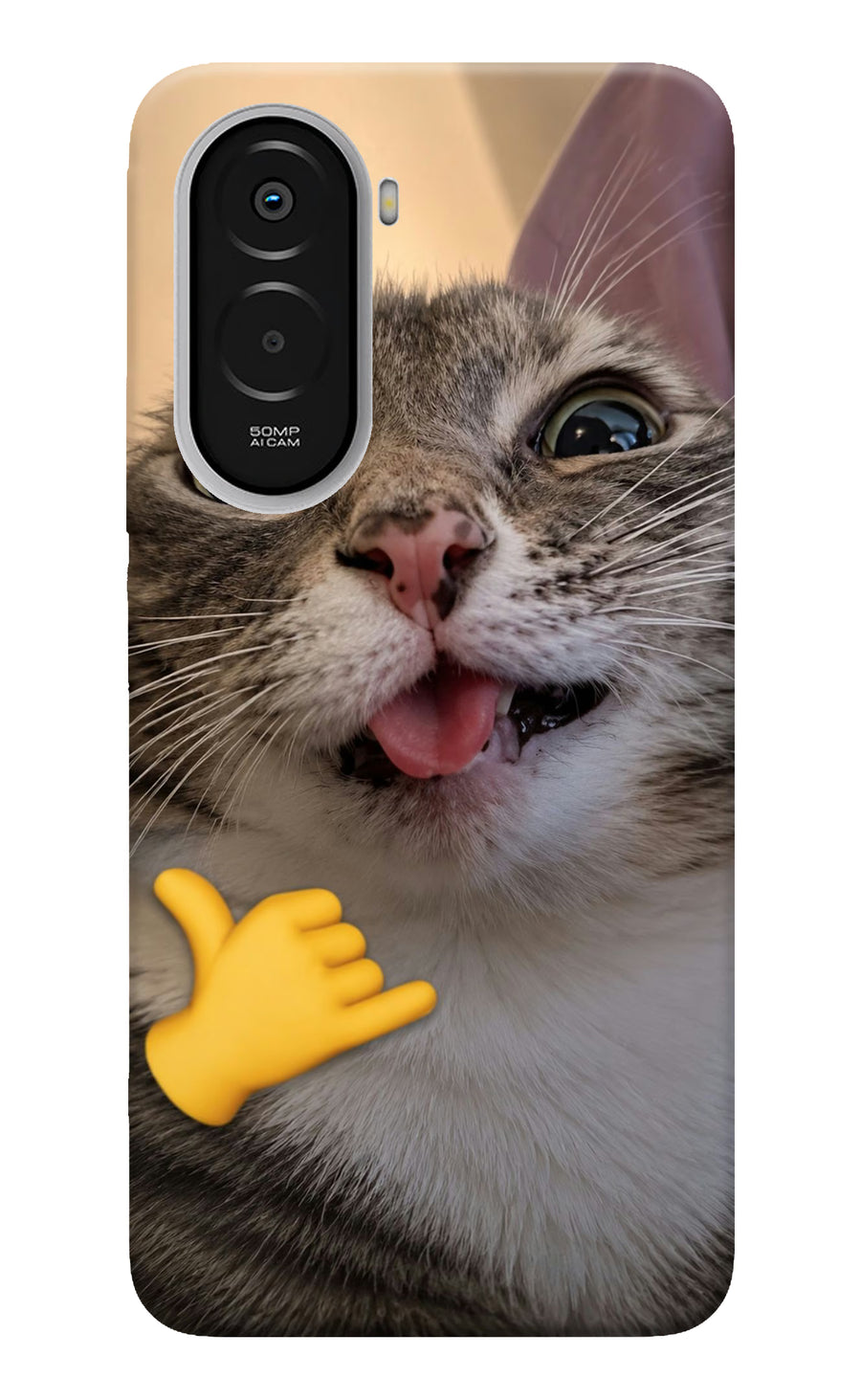 Silly Cat Call Poco M7 Plus 5G Back Cover, Hard case