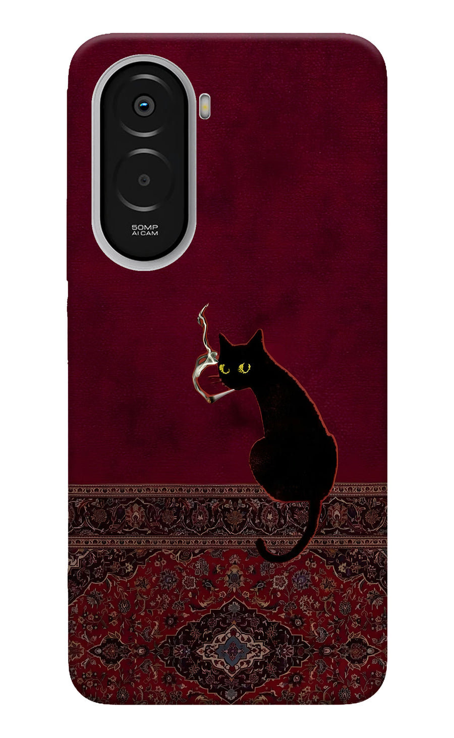 Midnight Cat Poco M7 Plus 5G Back Cover, Hard case