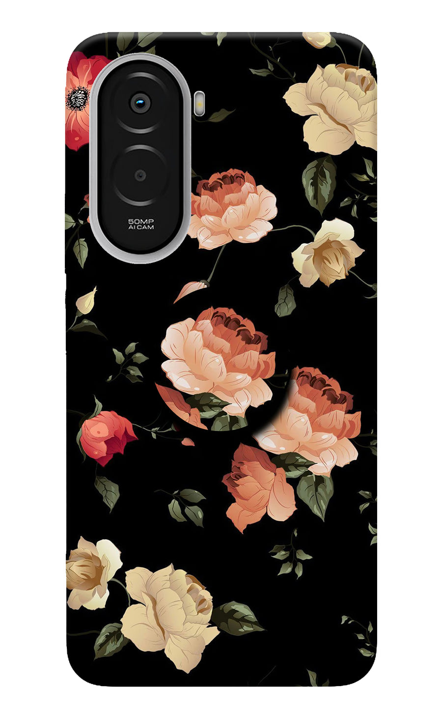 Flowers Poco M7 Plus 5G Pop Case, Hard case