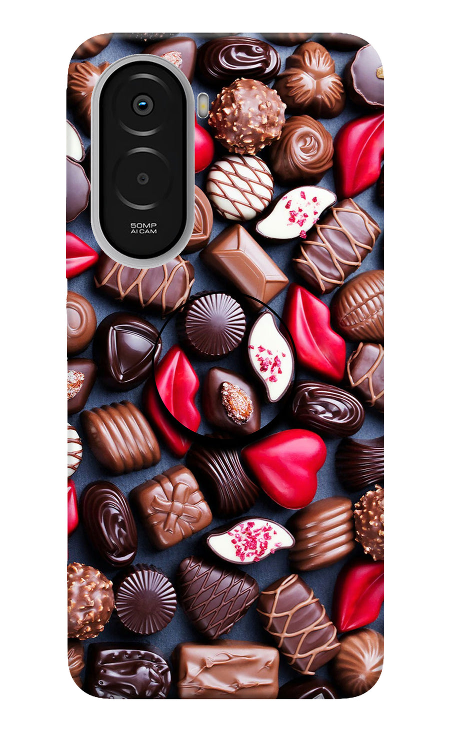 Chocolates Poco M7 Plus 5G Pop Case, Hard case