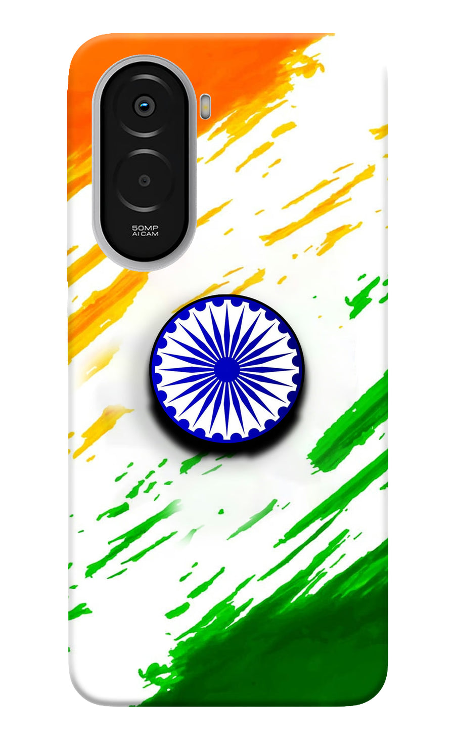 Indian Flag Ashoka Chakra Poco M7 Plus 5G Pop Case, Hard case
