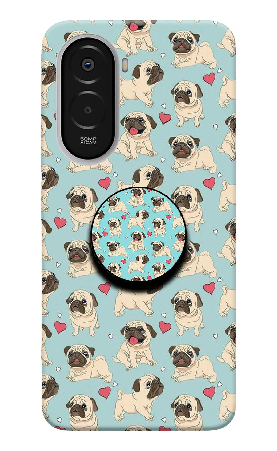 Pug Dog Poco M7 Plus 5G Pop Case, Hard case