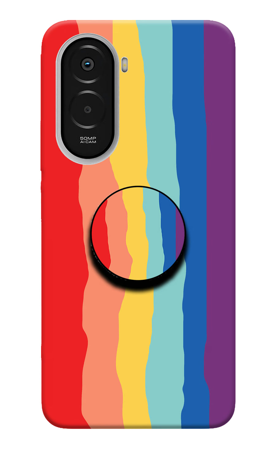 Rainbow Poco M7 Plus 5G Pop Case, Hard case