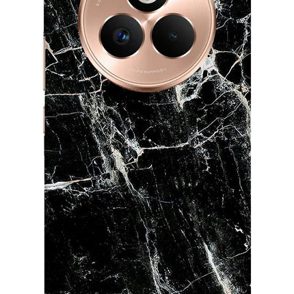 Black Marble Texture Realme P3 Pro 5G Hard Case Back Cover by Casekaro