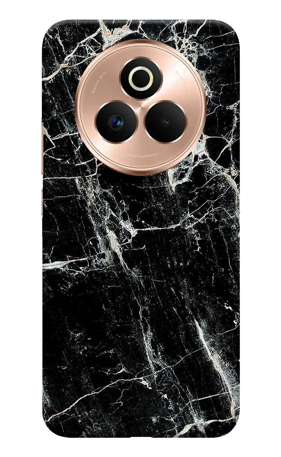 Black Marble Texture Realme P3 Pro 5G Back Cover, Hard case