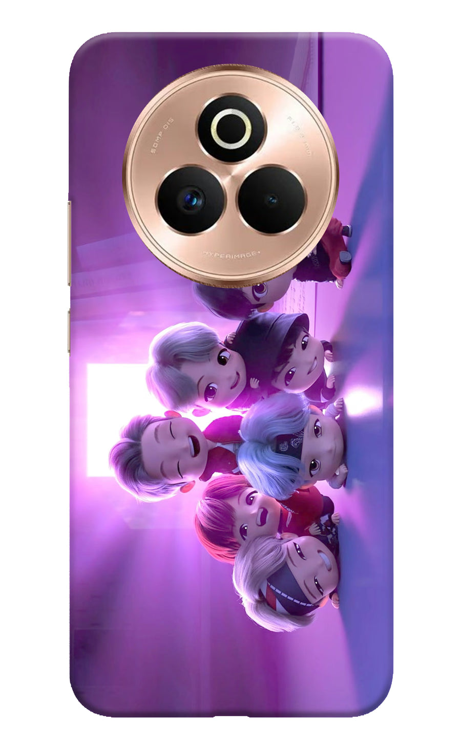 BTS Chibi Realme P3 Pro 5G Back Cover, Hard case