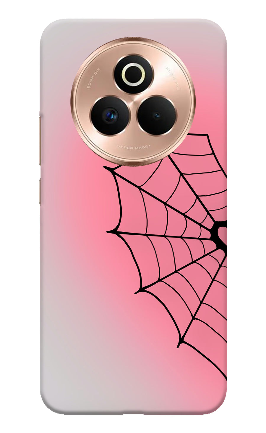 Pink Web Realme P3 Pro 5G Back Cover, Hard case