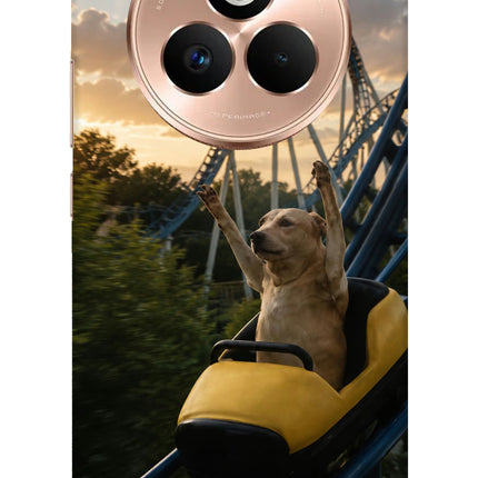 Rollercoaster Dog Realme P3 Pro 5G Hard Case Back Cover by Casekaro