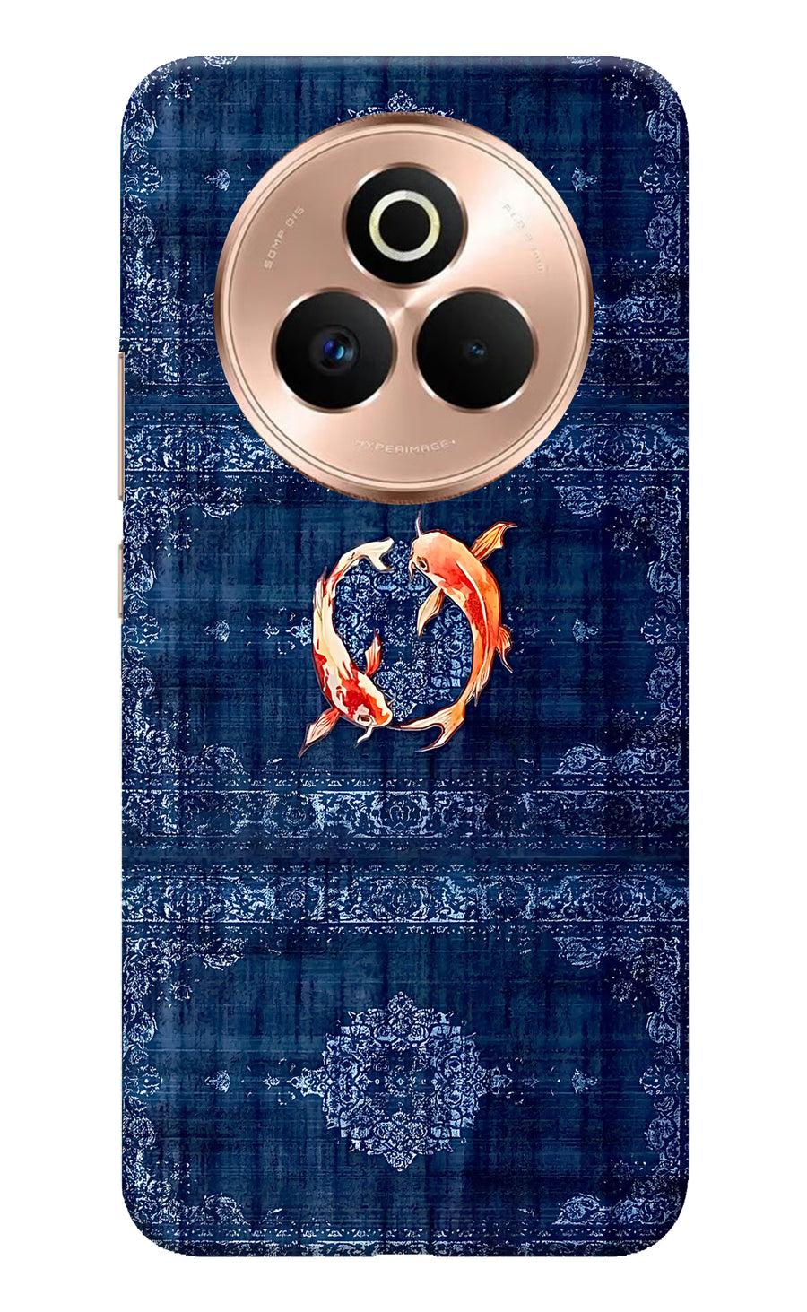 Koi Blue Realme P3 Pro 5G Back Cover, Hard case