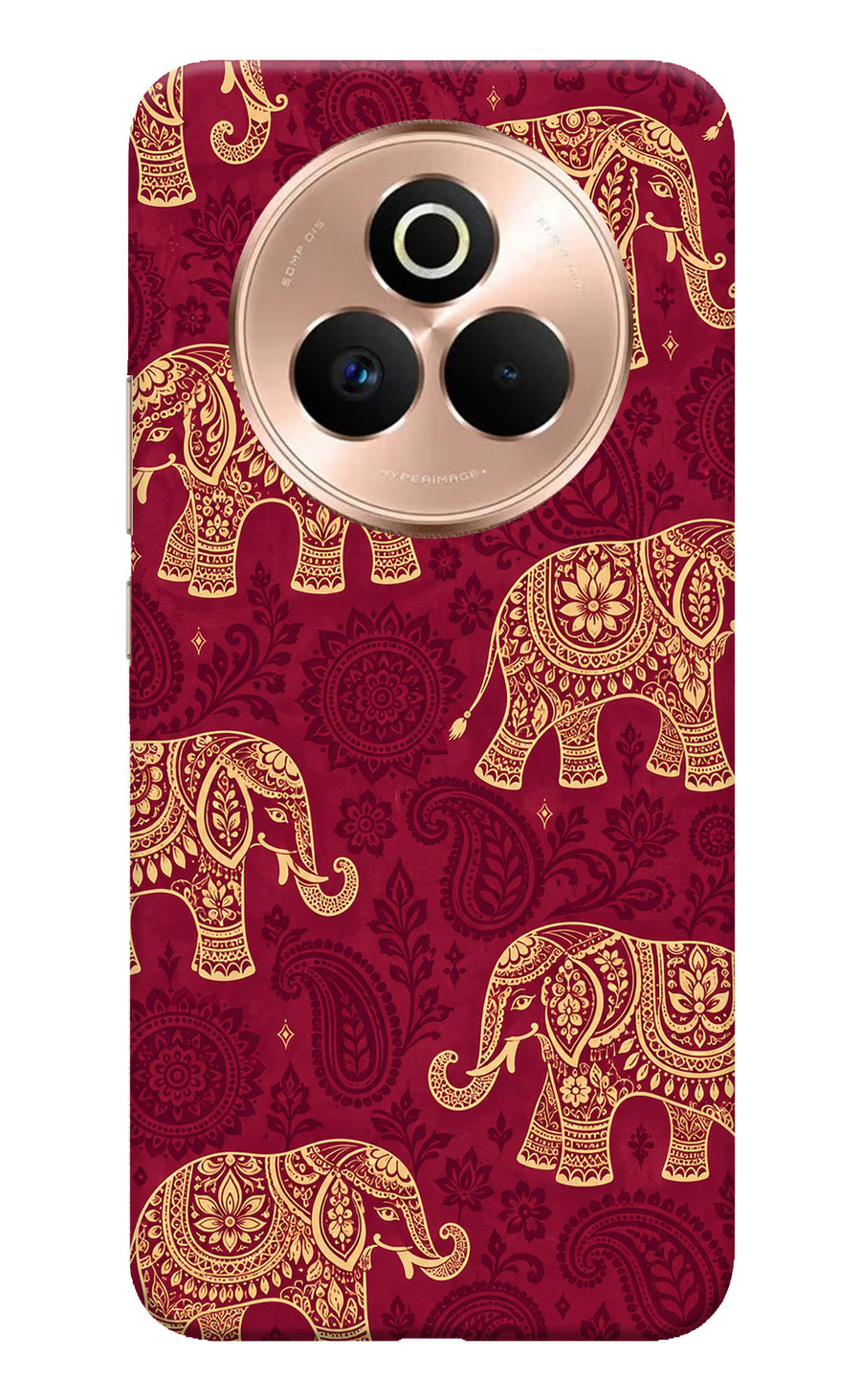 Maroon Elephant Realme P3 Pro 5G Back Cover, Hard case