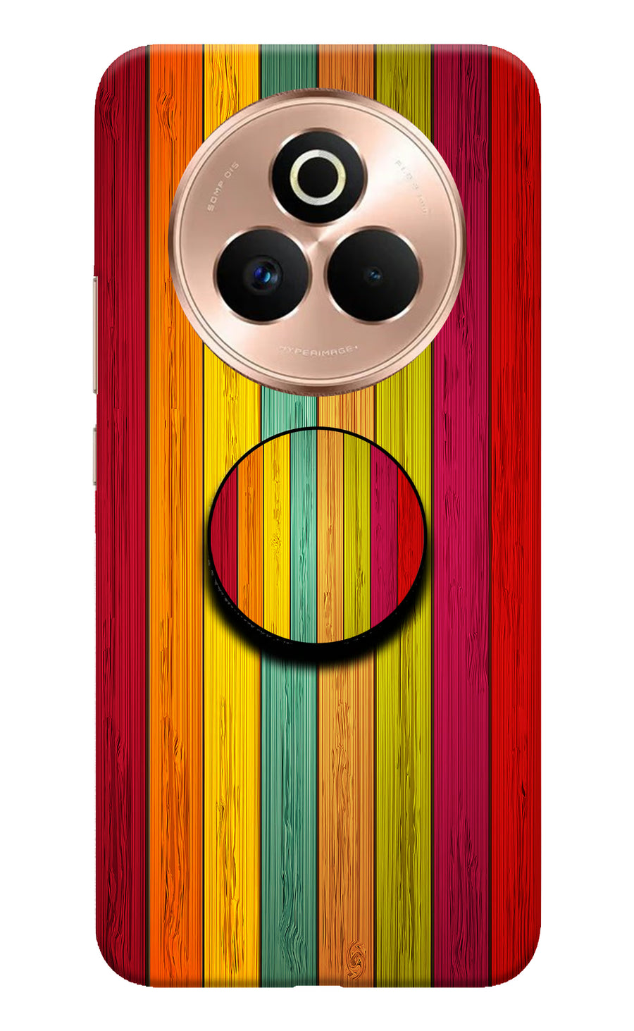 Multicolor Wooden Realme P3 Pro 5G Pop Case, Hard case