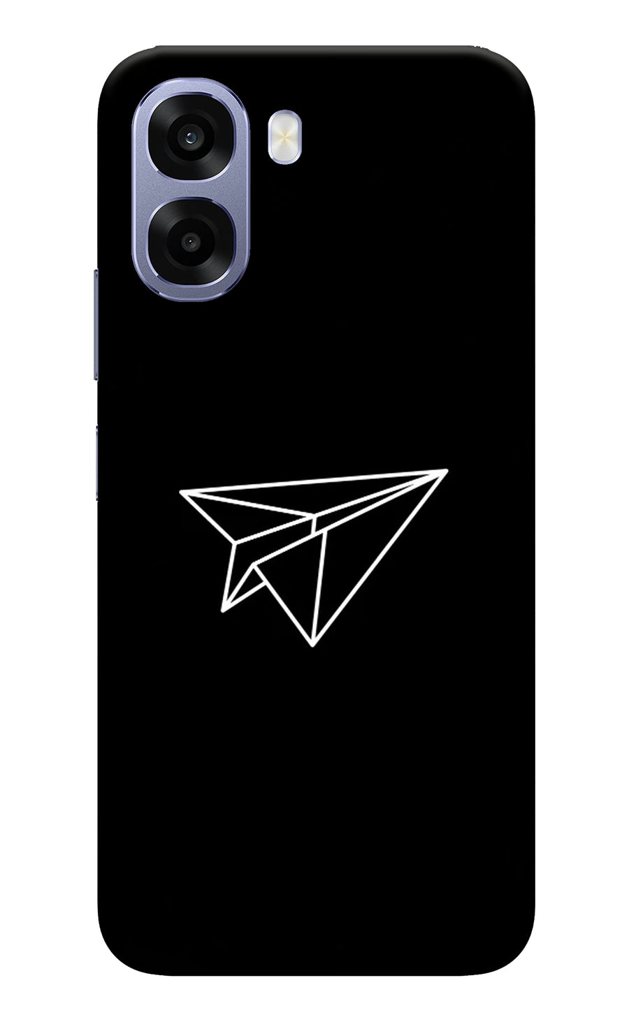 Paper Plane White Oppo A6 5G Back Cover, Hard case