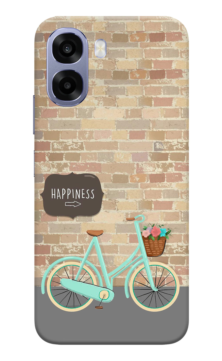 Happiness Artwork Oppo A6 5G Back Cover, Hard case