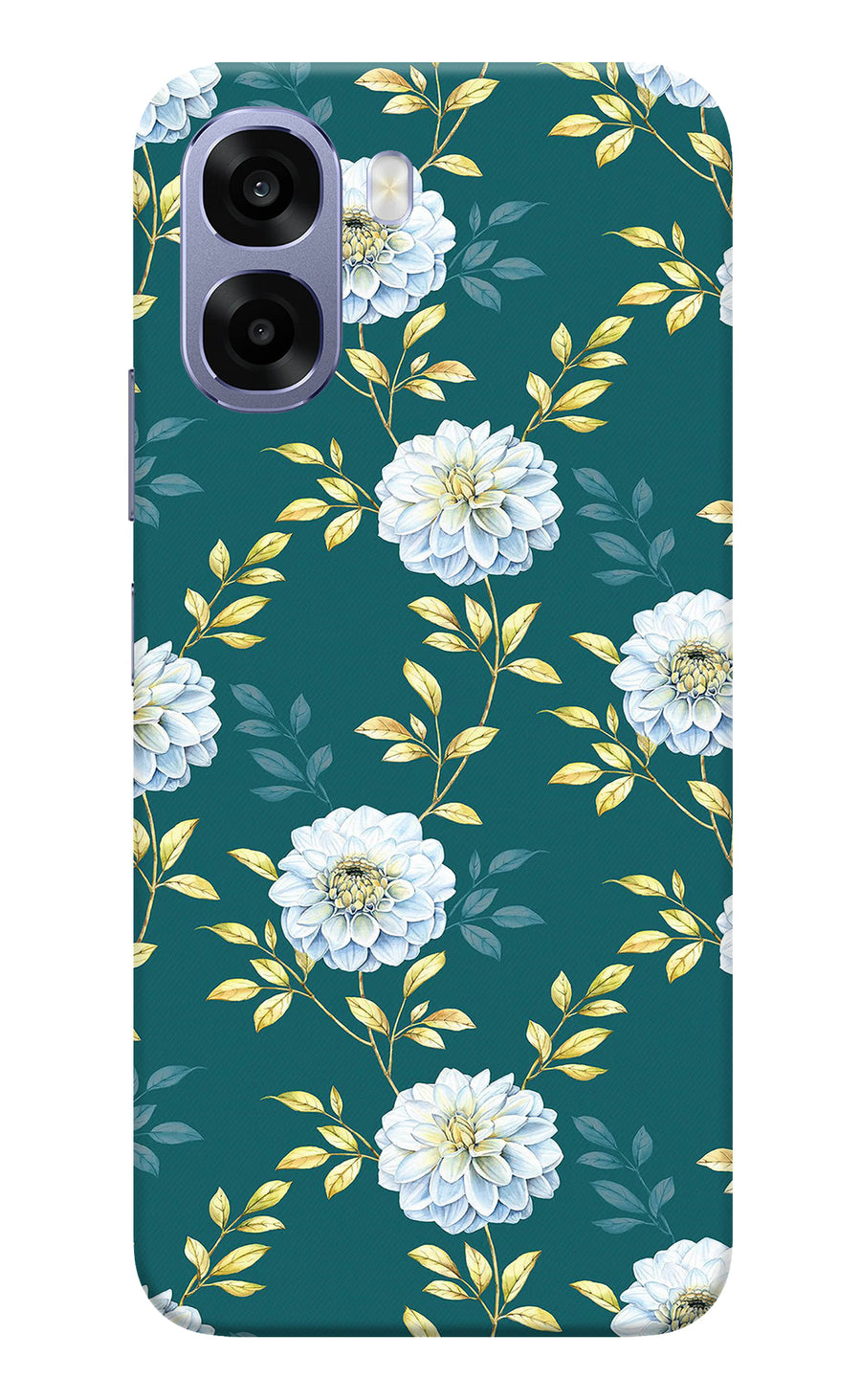 Flowers Oppo A6 5G Back Cover, Hard case