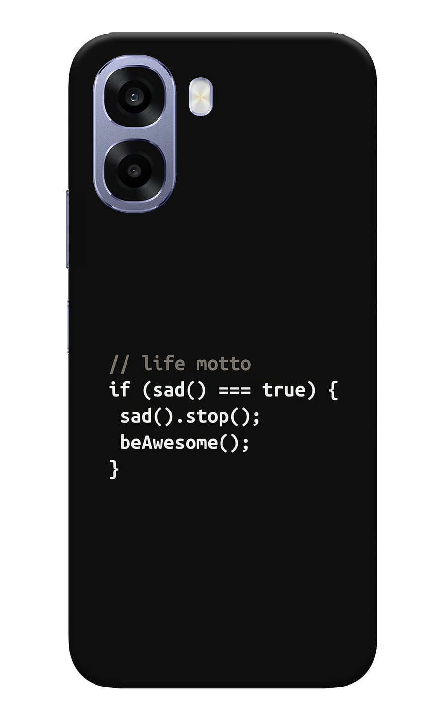 Life Motto Code Oppo A6 5G Back Cover, Hard case