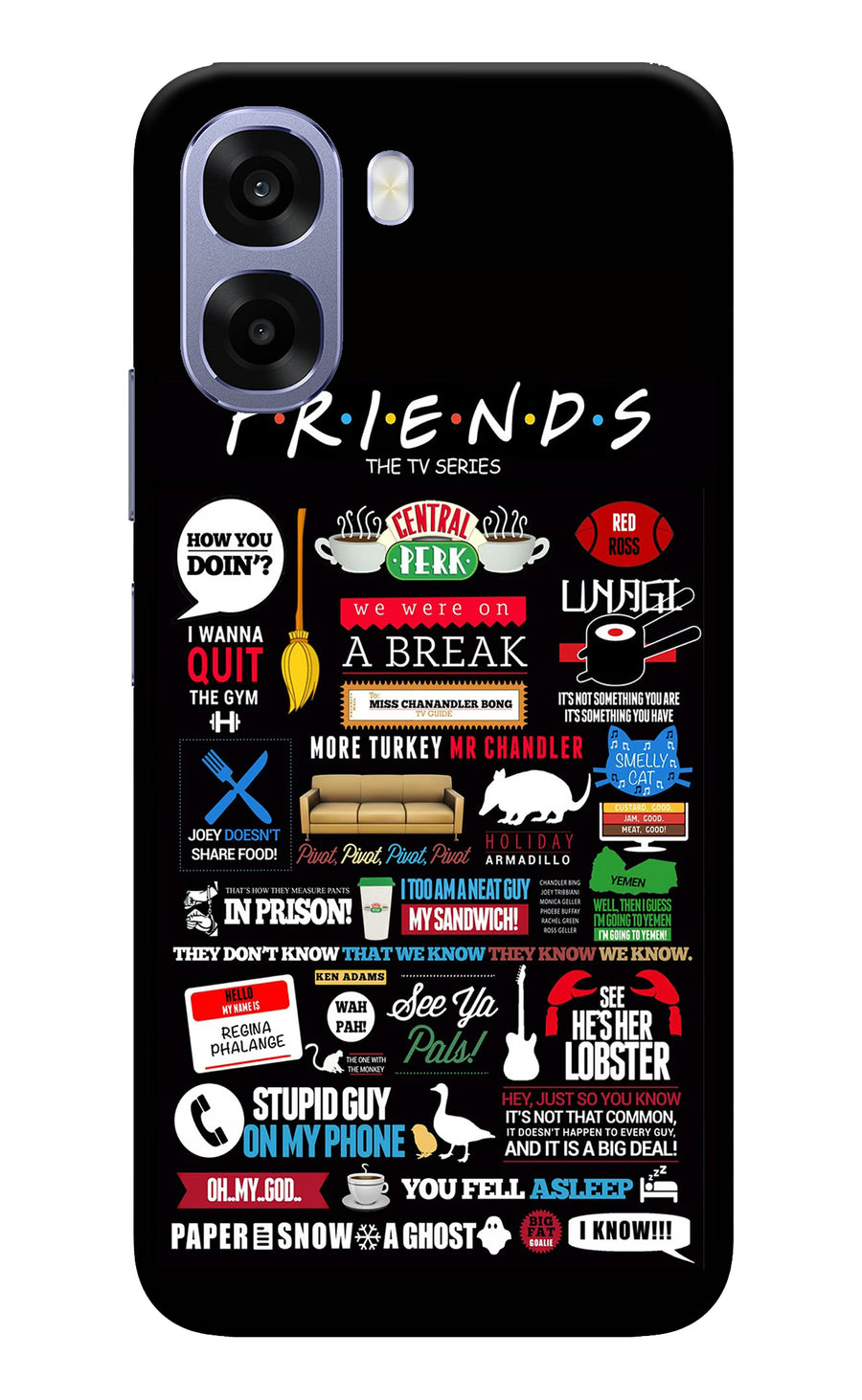 FRIENDS Oppo A6 5G Back Cover, Hard case