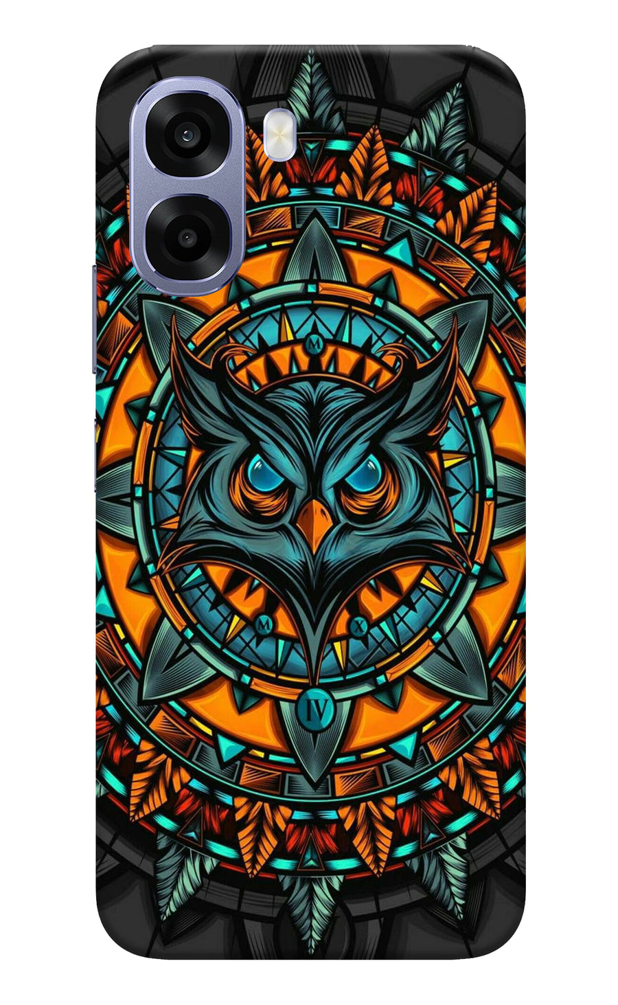 Angry Owl Art Oppo A6 5G Back Cover, Hard case