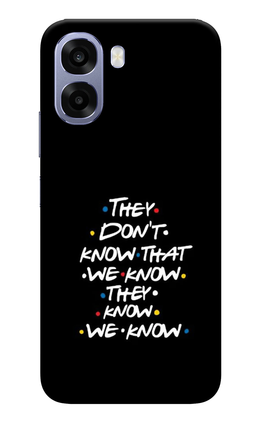 FRIENDS Dialogue Oppo A6 5G Back Cover, Hard case