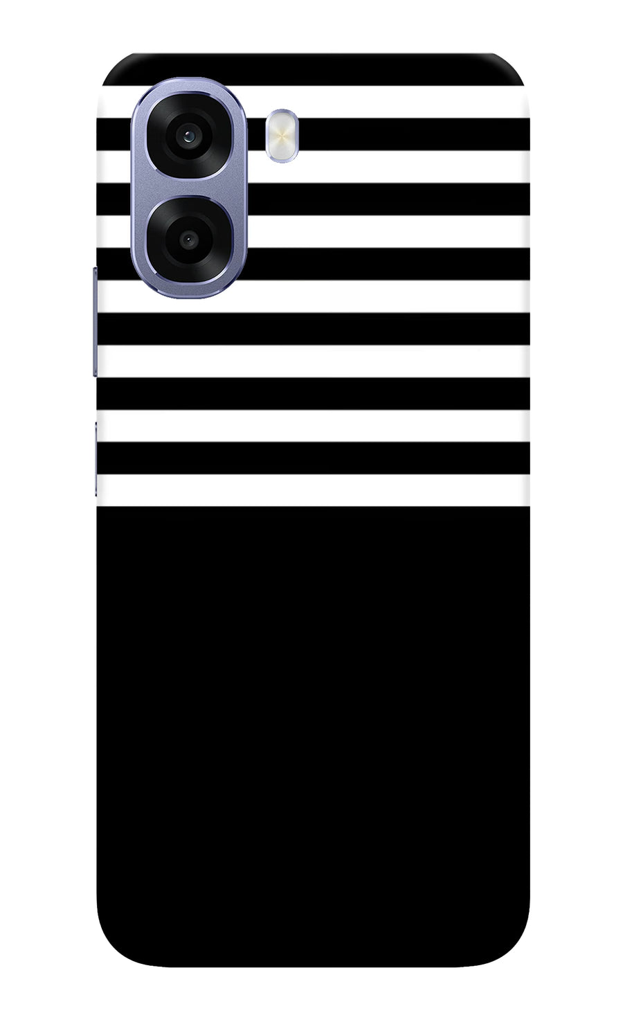 Black and White Print Oppo A6 5G Back Cover, Hard case