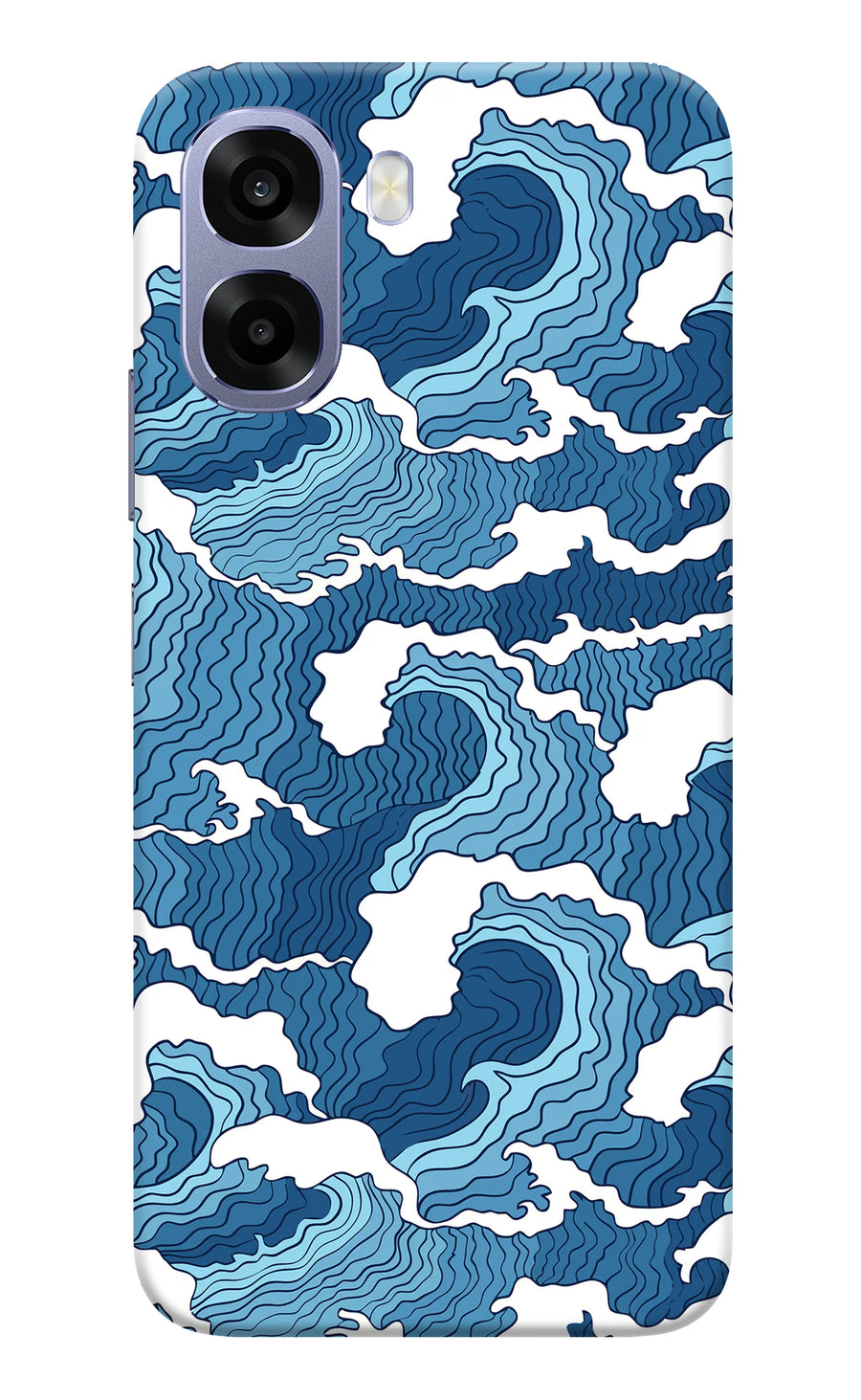 Blue Waves Oppo A6 5G Back Cover, Hard case