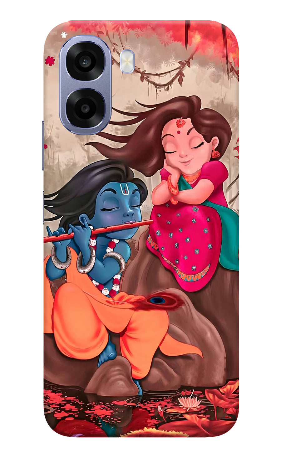 Radhe Krishna Oppo A6 5G Back Cover, Hard case