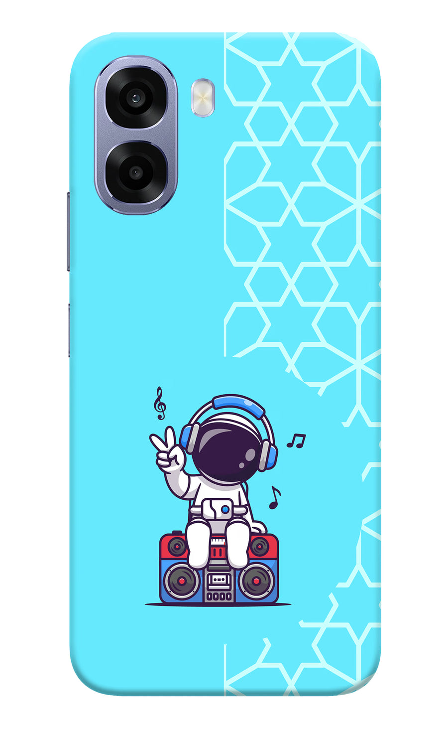 Cute Astronaut Chilling Oppo A6 5G Back Cover, Hard case