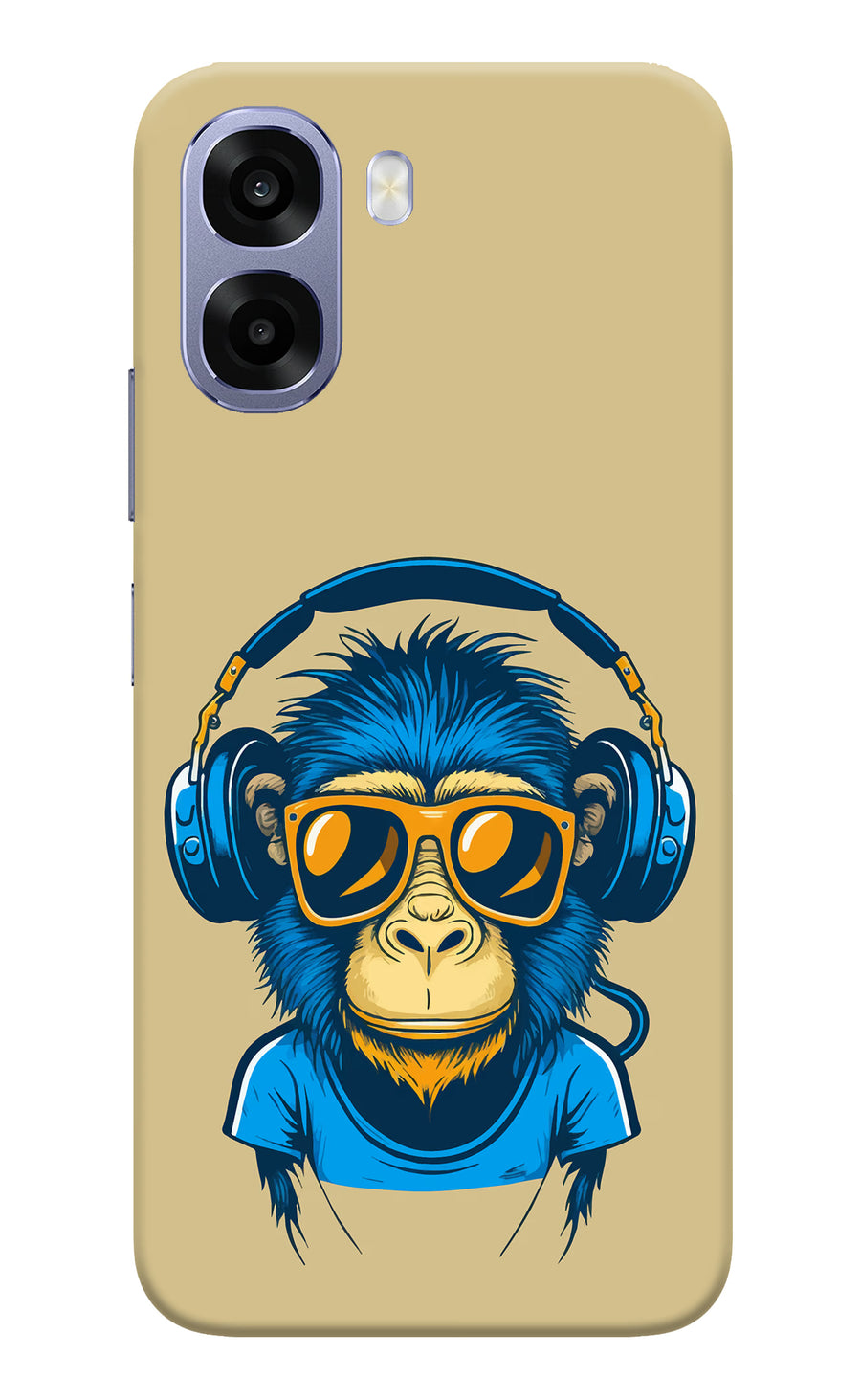Monkey Headphone Oppo A6 5G Back Cover, Hard case