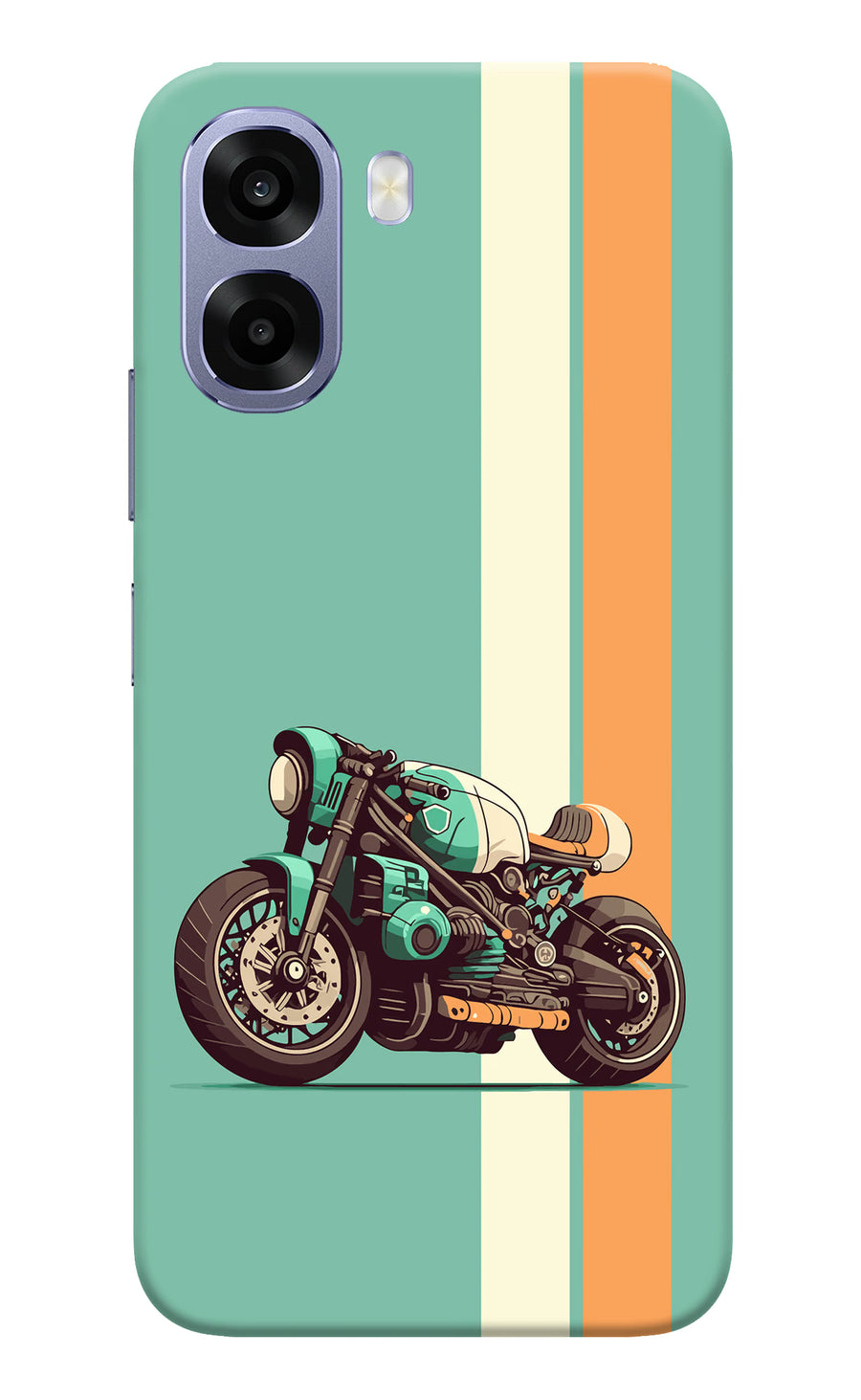 Striped Moto Drift Oppo A6 5G Back Cover, Hard case
