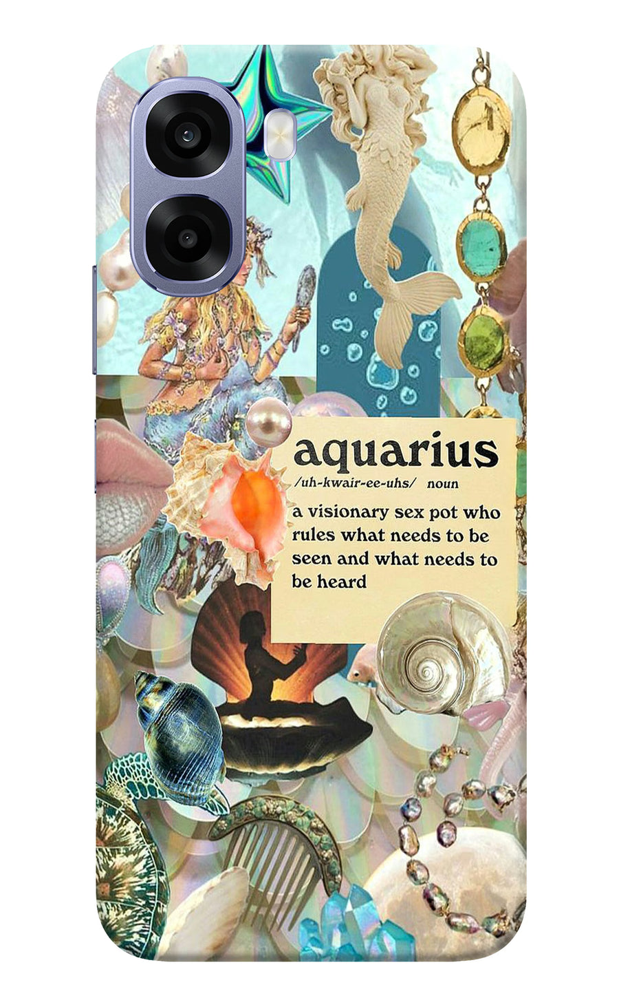 Aquarius Zodiac Oppo A6 5G Back Cover, Hard case