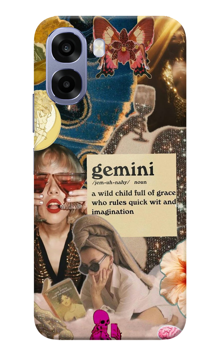Gemini Zodiac Oppo A6 5G Back Cover, Hard case