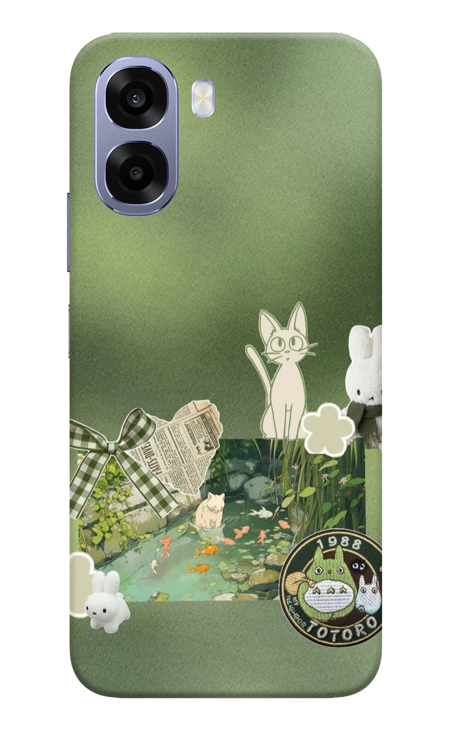 Aesthetic anime Oppo A6 5G Back Cover, Hard case