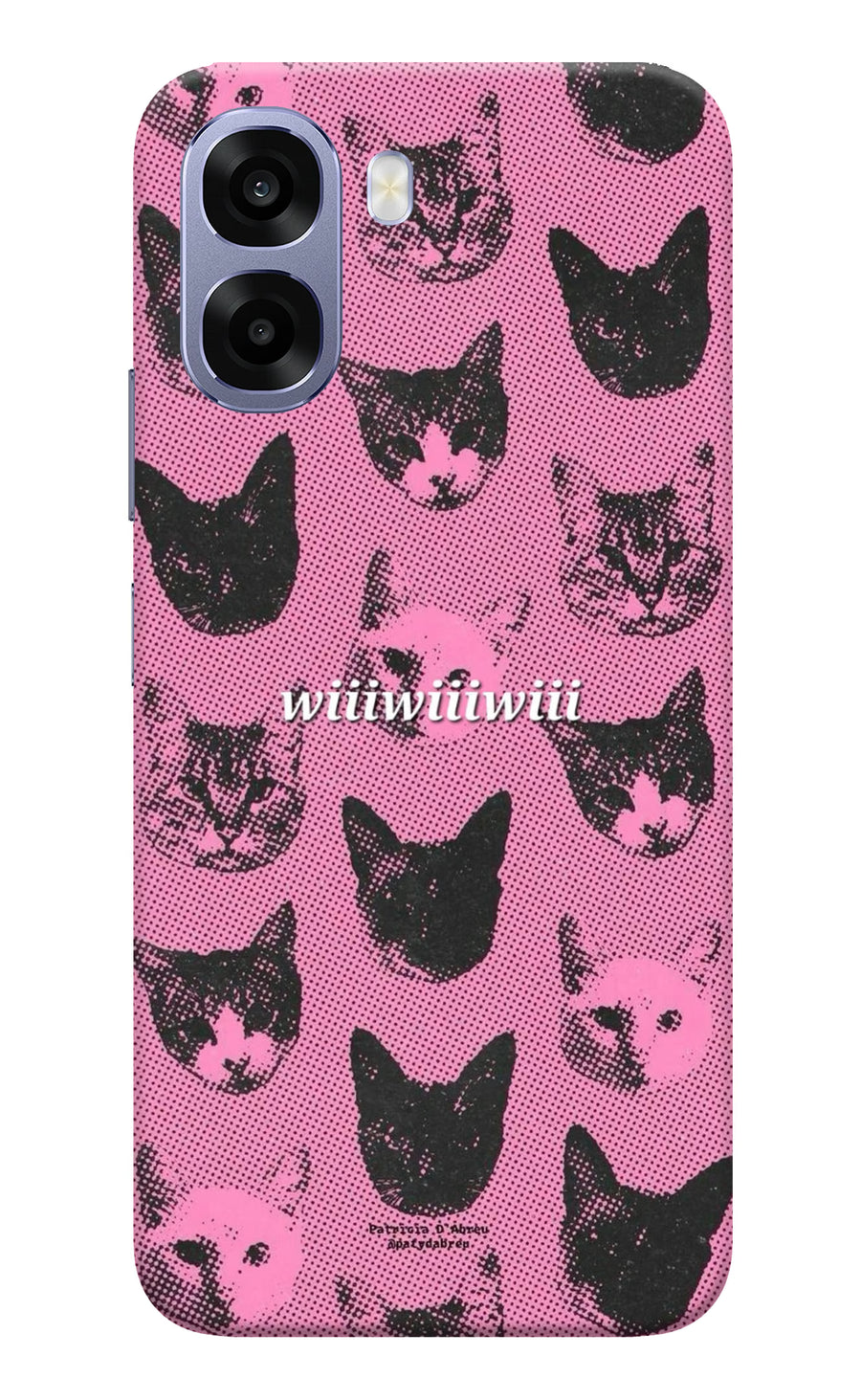 Pink Cats Oppo A6 5G Back Cover, Hard case