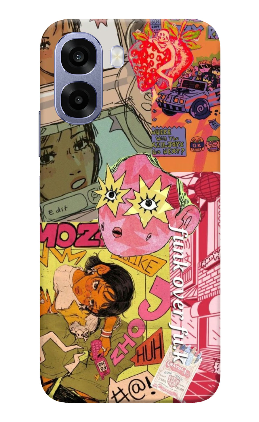 Funkover Oppo A6 5G Back Cover, Hard case
