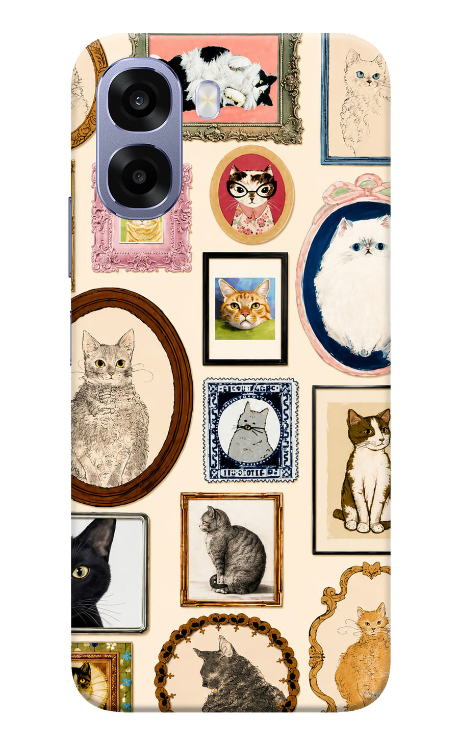 Mirror Cats Oppo A6 5G Back Cover, Hard case